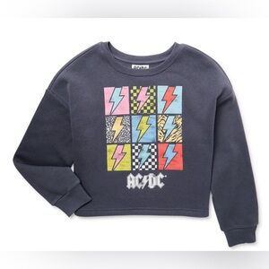 Grayson Social Girls ACDC Graphic Crewneck Sweatshirt with Long  Sleeve